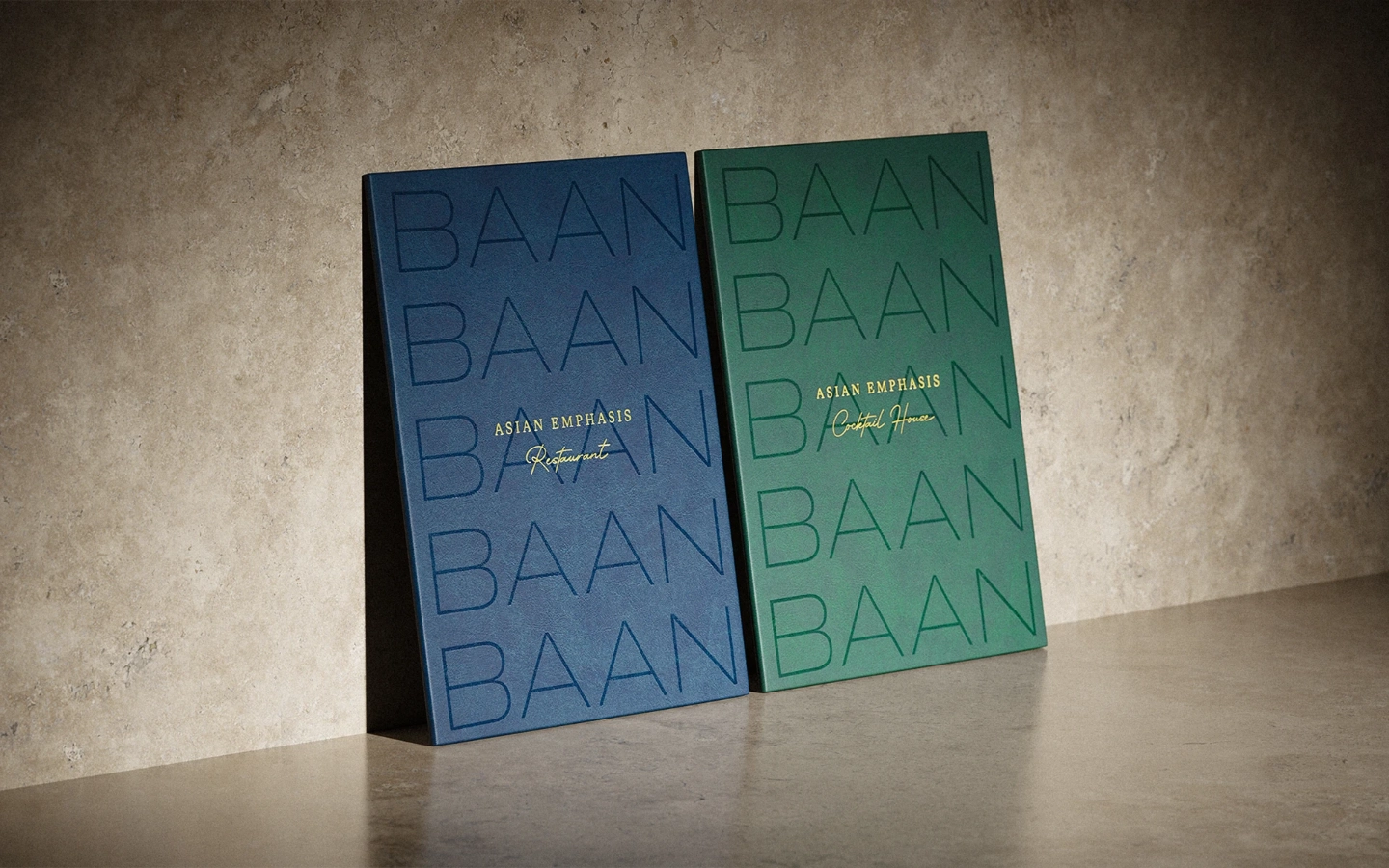 3D Render. Carta de Restaurante Baan