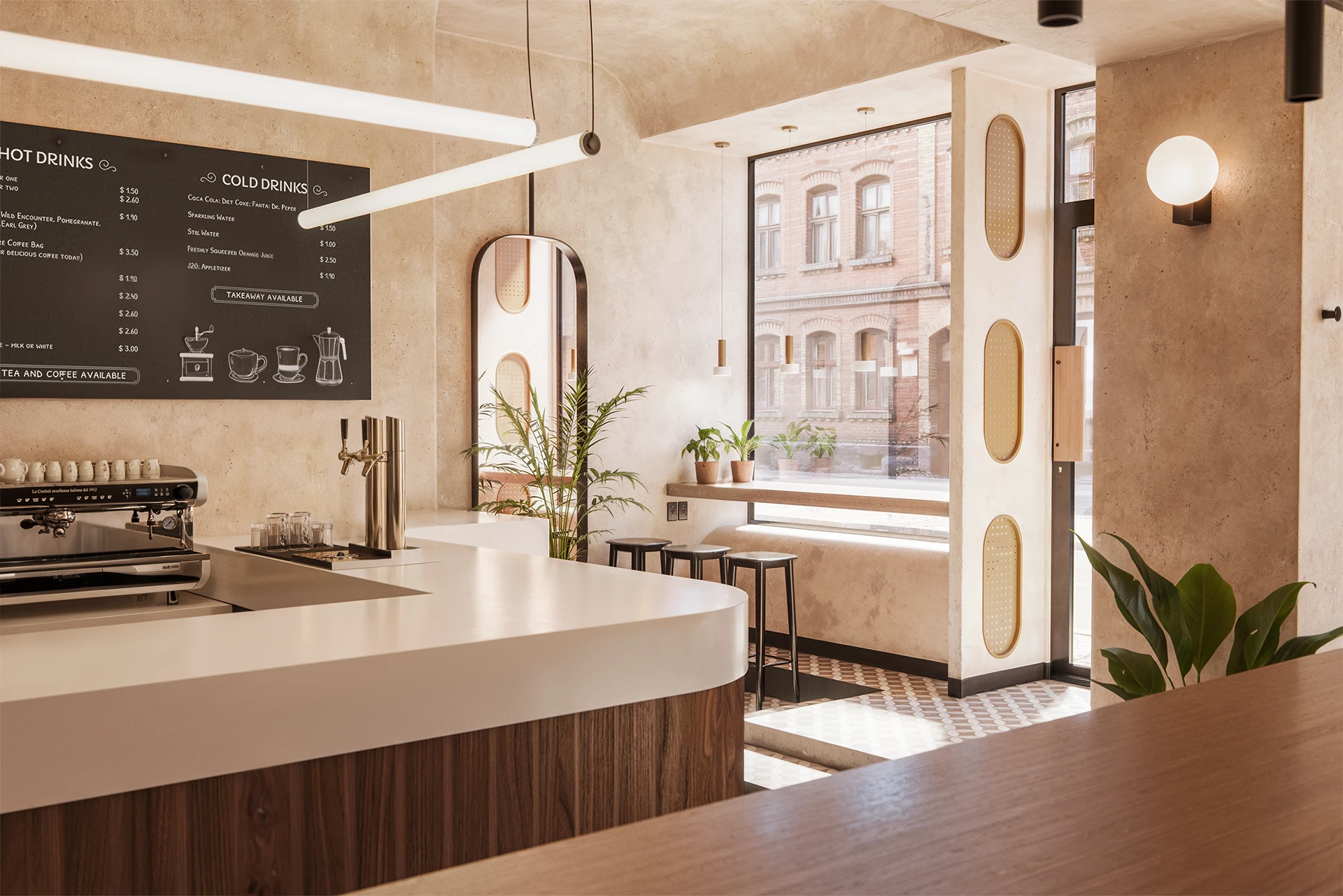 3D render. Restaurante Terra. 