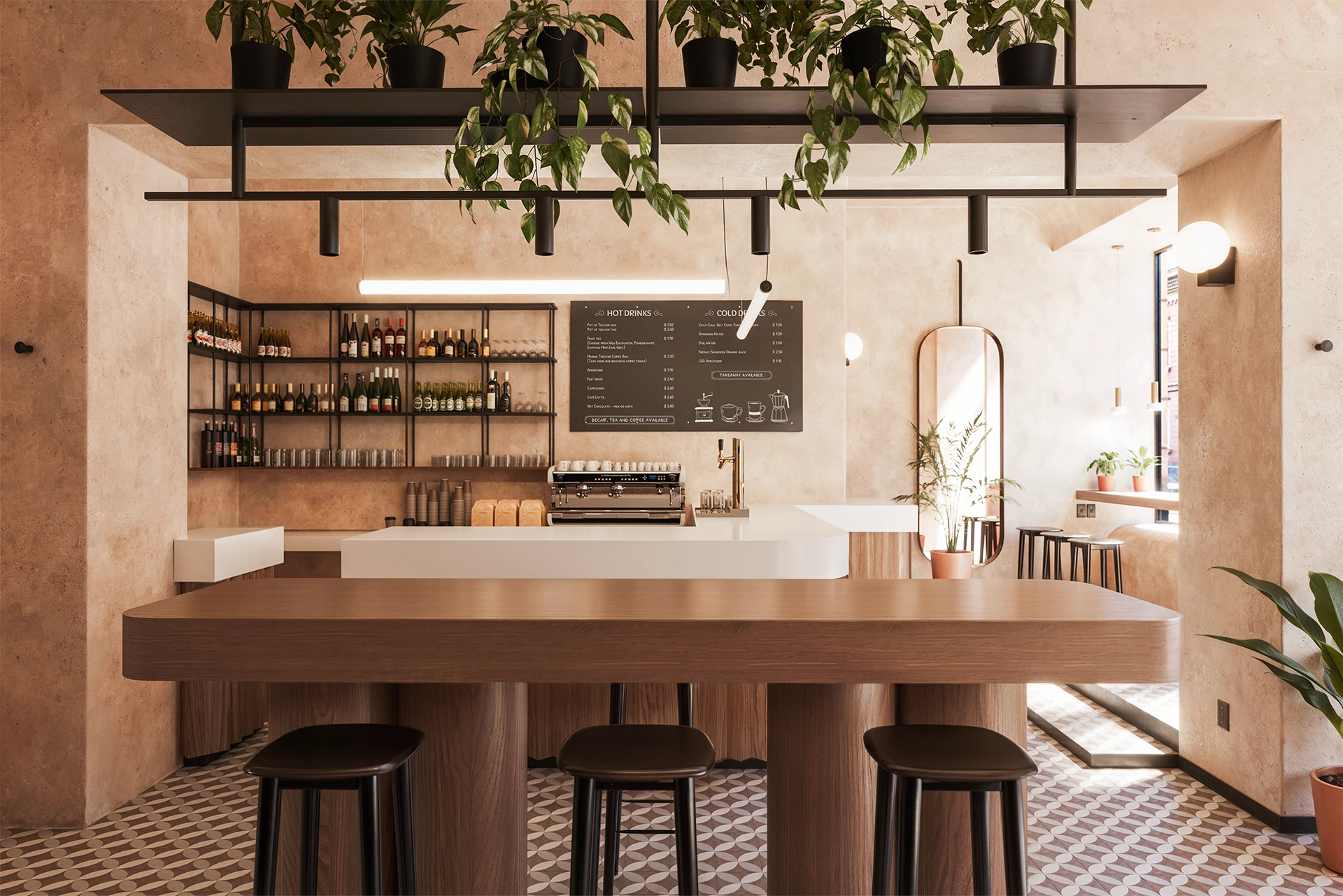 3D render. Restaurante Terra. 