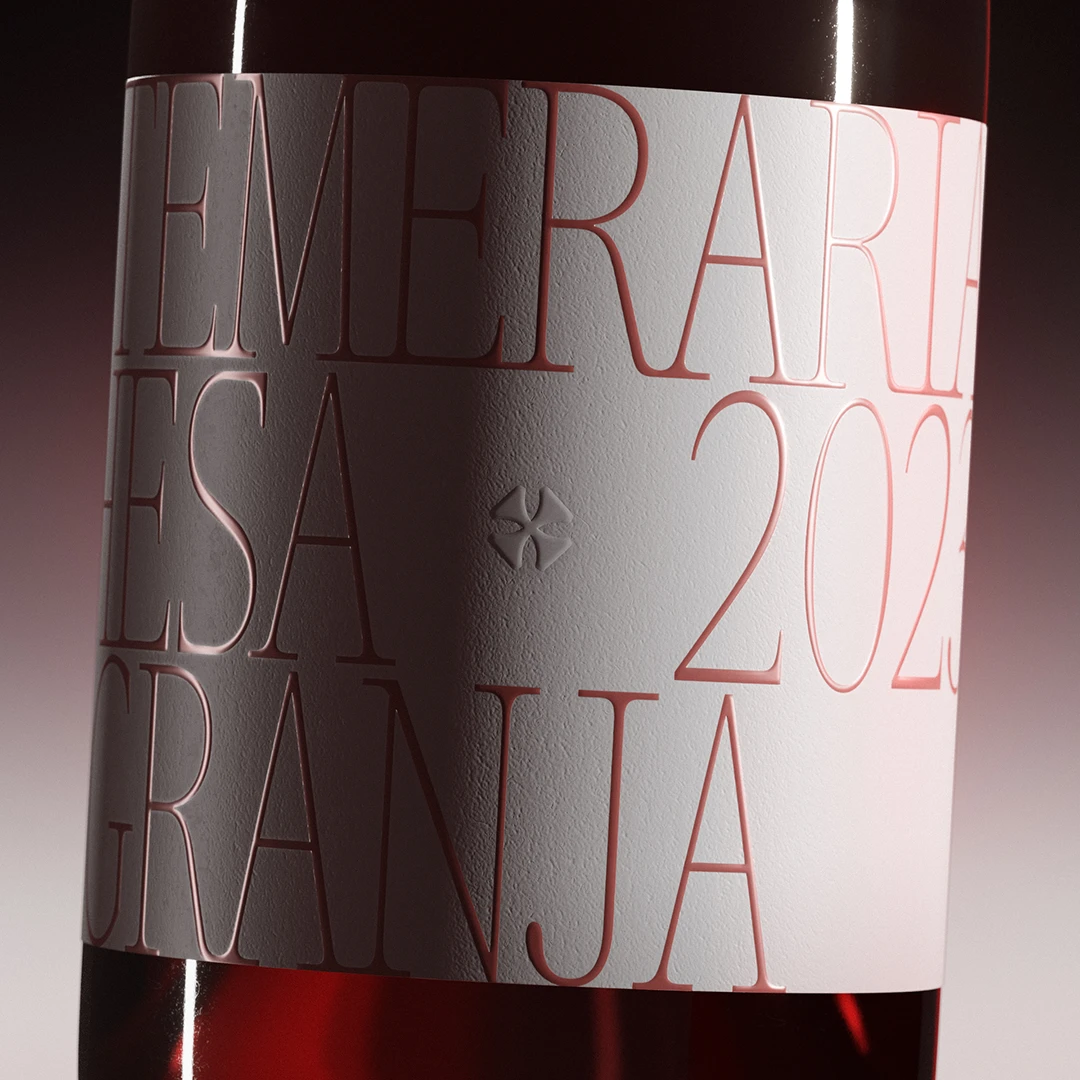 Render 3D. Botella de Vino.